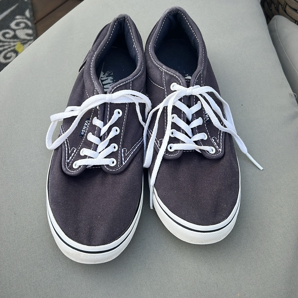 Vans; Grey/Blue Color; Women’s Size 9
